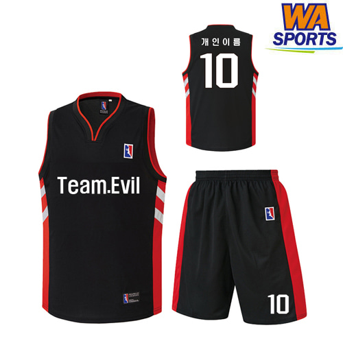 토론토 랩터스 스타일 농구복 - Team.Evil 팀 시안